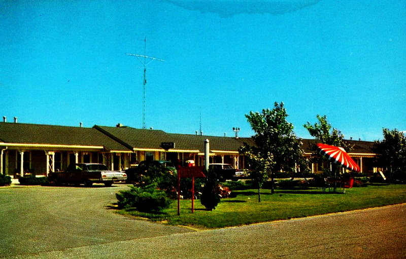 Sunset Lodge (Sunset Motel) - Vintage Postcard